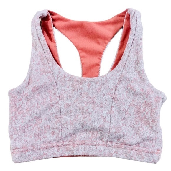 Gymshark Other - Gymshark Ribbed Sport Bra Dry Management Fleur Texture Pink Sz XS
Racerback